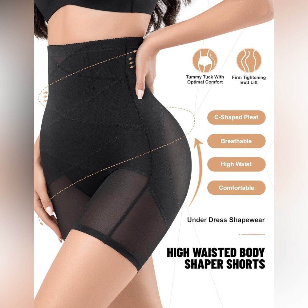 KLVEE High Waist Shapewear Body Shaper Shorts